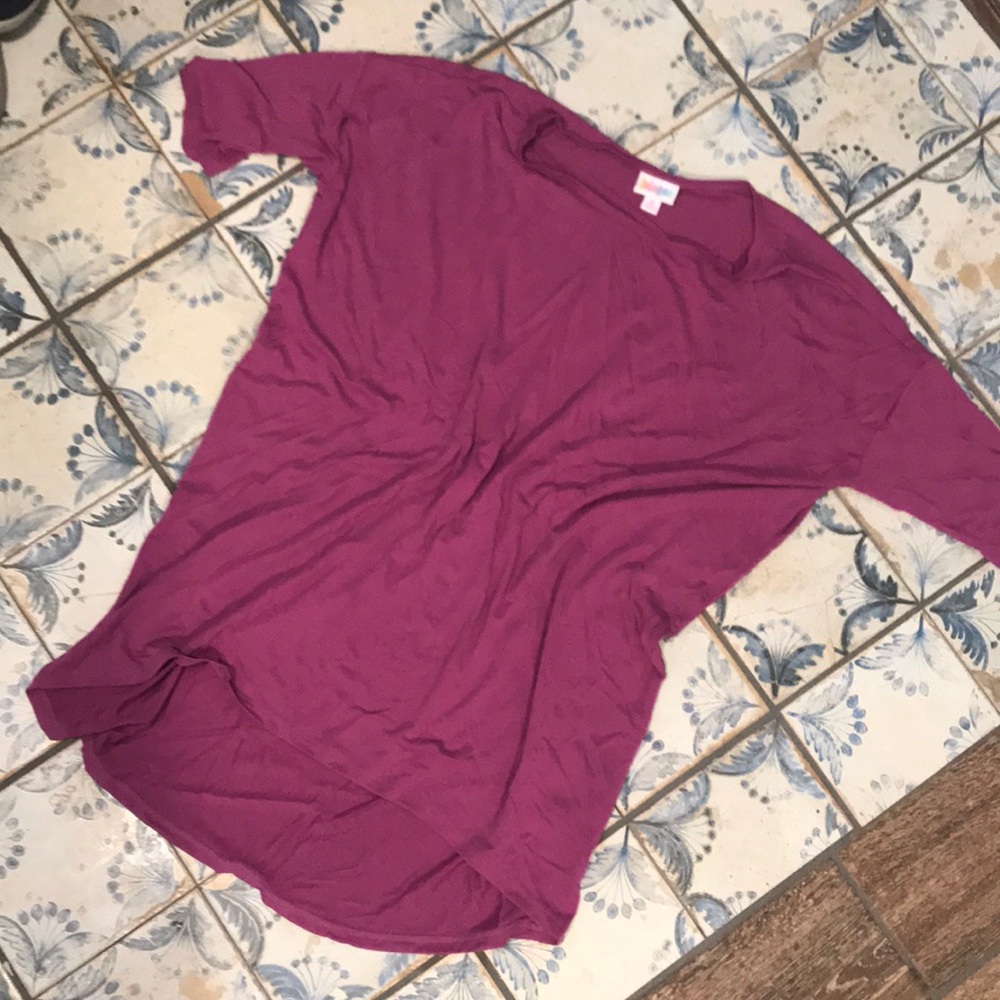 Rose Pink Lularoe Irma Top, M